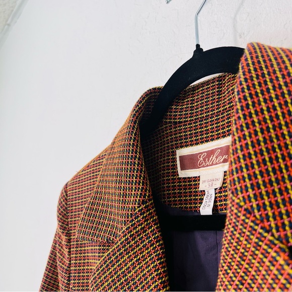 Vintage Esther Old Money Academia Funky Quiet Luxury Blazer 38 - Picture 14 of 16